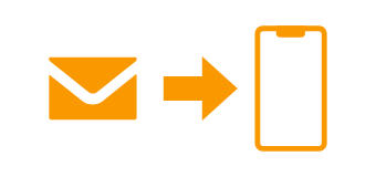 チャージコードが記載されたメールが届く