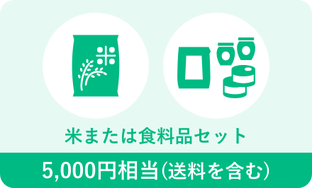米または食料品セット